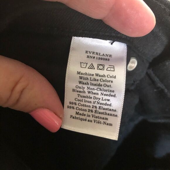 Everlane Classic High Rise Straight Ankle Jeans Frayed Hem - 29 - Picture 12 of 12